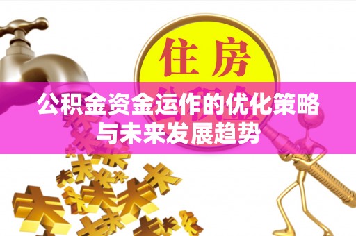 会东公积金资金运作的优化策略与未来发展趋势