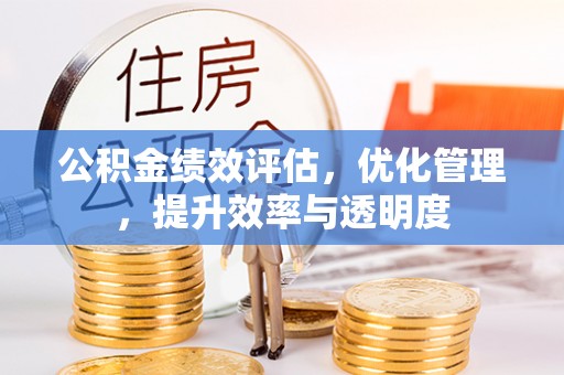 会东公积金绩效评估，优化管理，提升效率与透明度