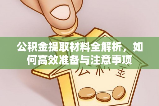 会东公积金提取材料全解析，如何高效准备与注意事项