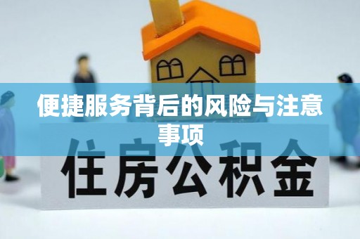 会东便捷服务背后的风险与注意事项